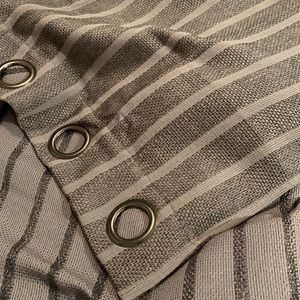 4 panels - grey on grey striped